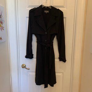 Michael Stars Black Trench Coat